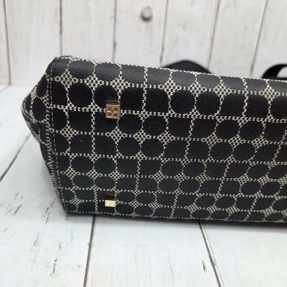 Kate Spade Large Baby Diaper Bag / Tote /Travel /Work Noel Print Black Ivory